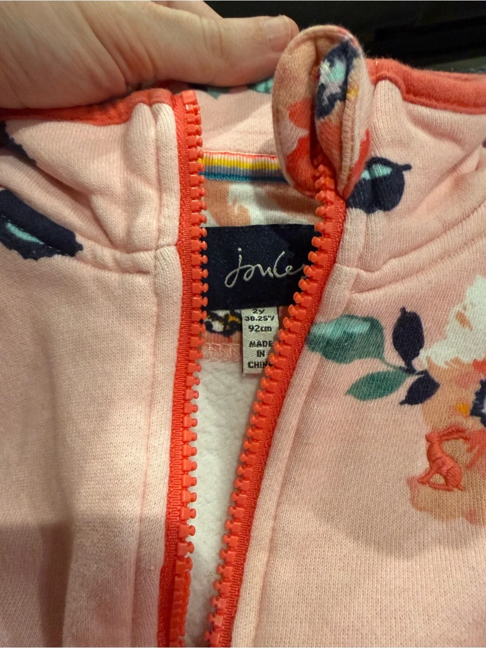 Joules Hot Pink Quilted Jacket with Floral Lining & Joules Pullover